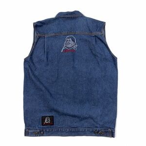 Platinum Fat Albert Men’s Denim Vest Button-Up Size 2XL - Blue